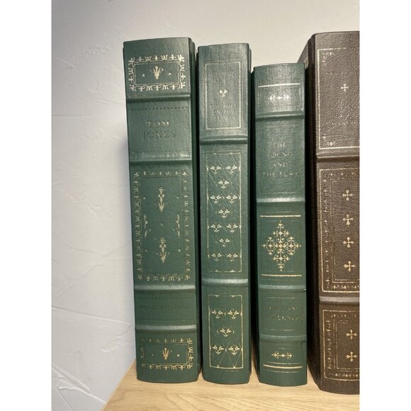 Franklin Library Lot 15 Books Leather Bound Hardcover Gold Gilt Classics Decor - Picture 2 of 14